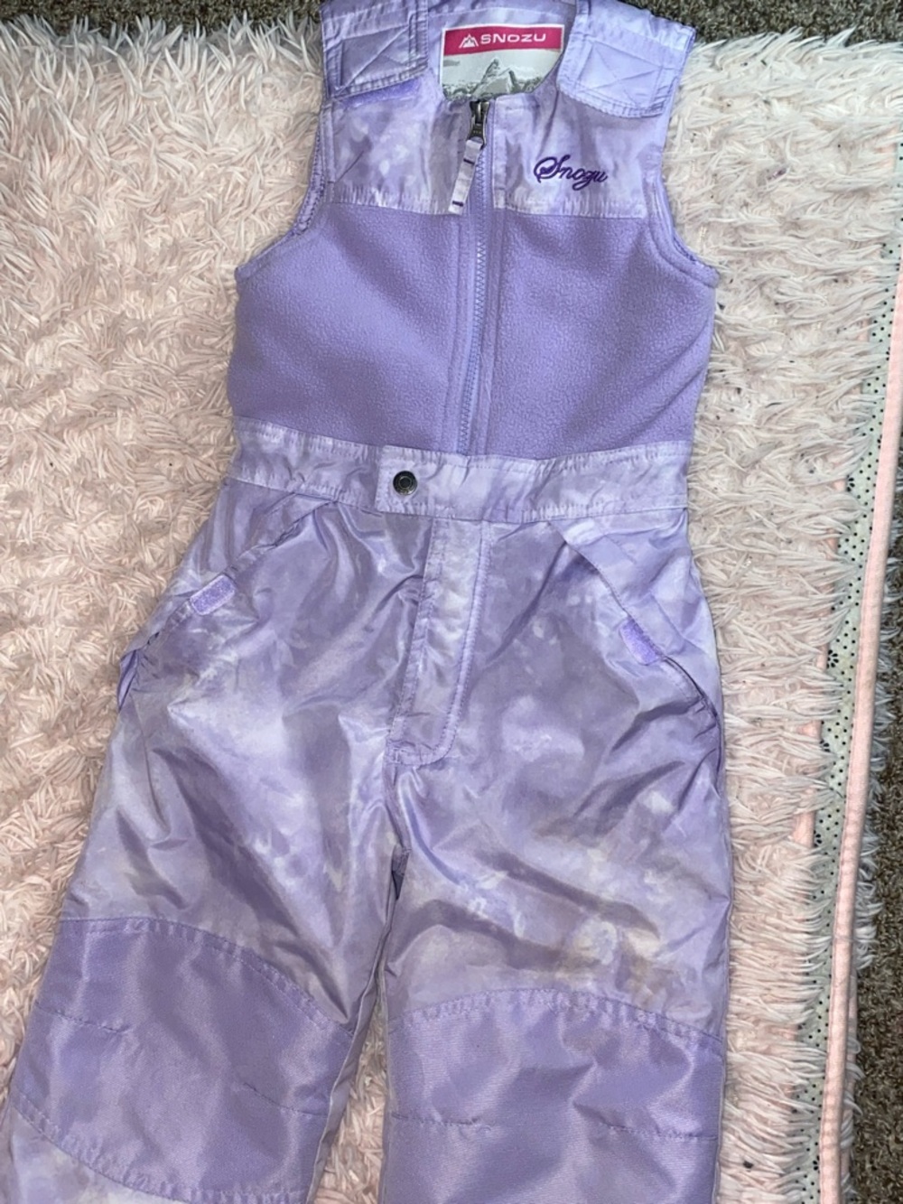 Snozu Light Purple Lilac Kids Snow Overalls